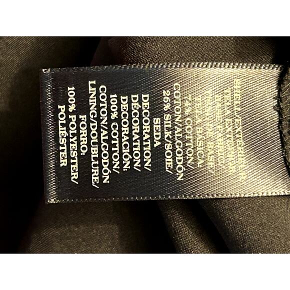 Ann Taylor Drop Waist Midi Dress Black Eyelet Silk Gatsby Dress Sz 4 - Picture 14 of 14